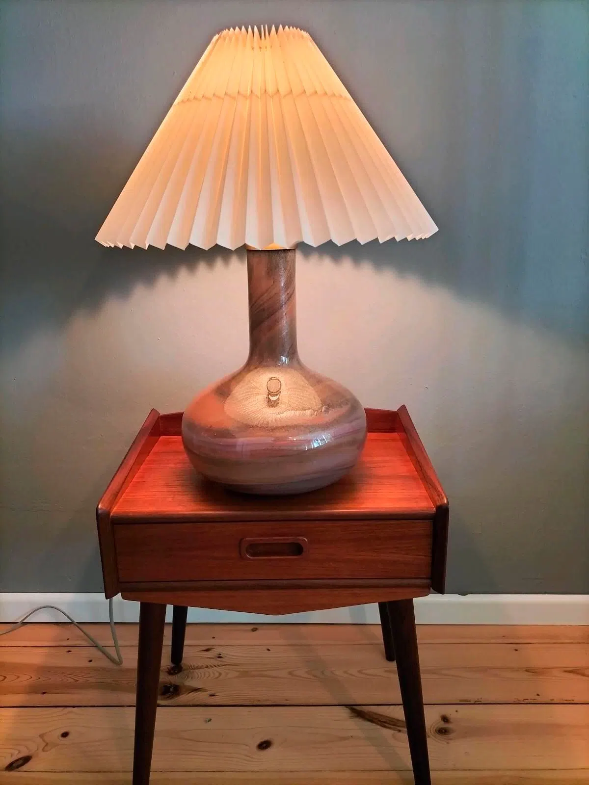 Dänische Tischlampe von Holmegaard Vintage