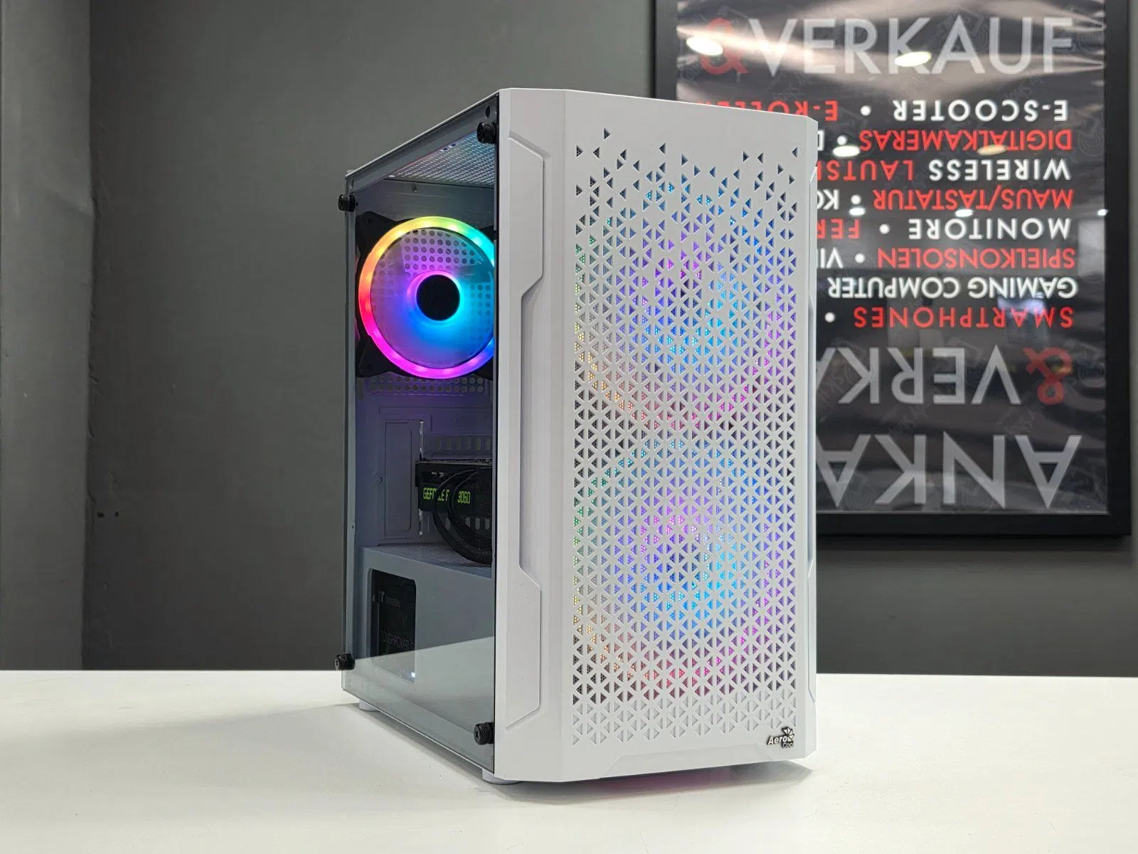 GAMING PC | Ryzen 7 5700G | RTX 3060 12GB | 32GB DDR4 | 512GB M.2 | ASUS TUF B550M-Plus WiFi + BT | White/Weiß | RGB | sehr gut | Office, Workstation, Gaming, Streaming