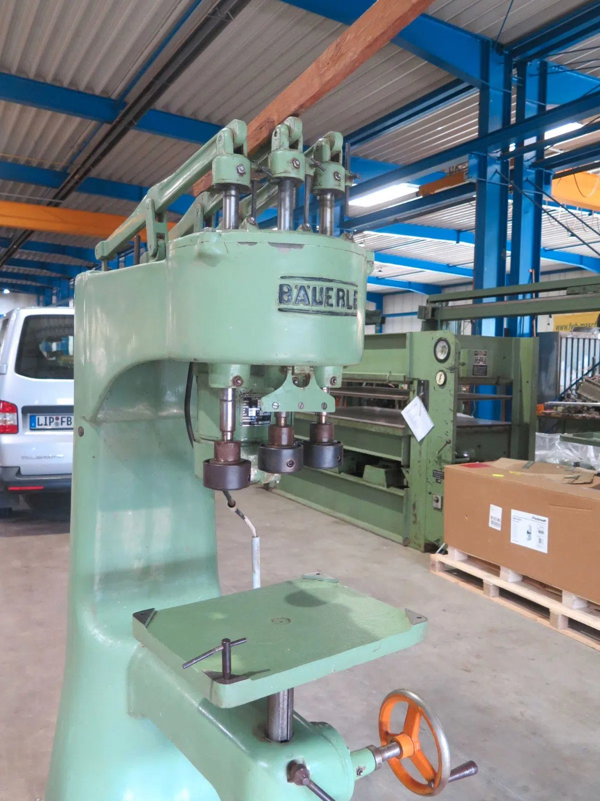 Astlochbohrmaschine Bäuerle Drei-Spindel-Bohrmaschine