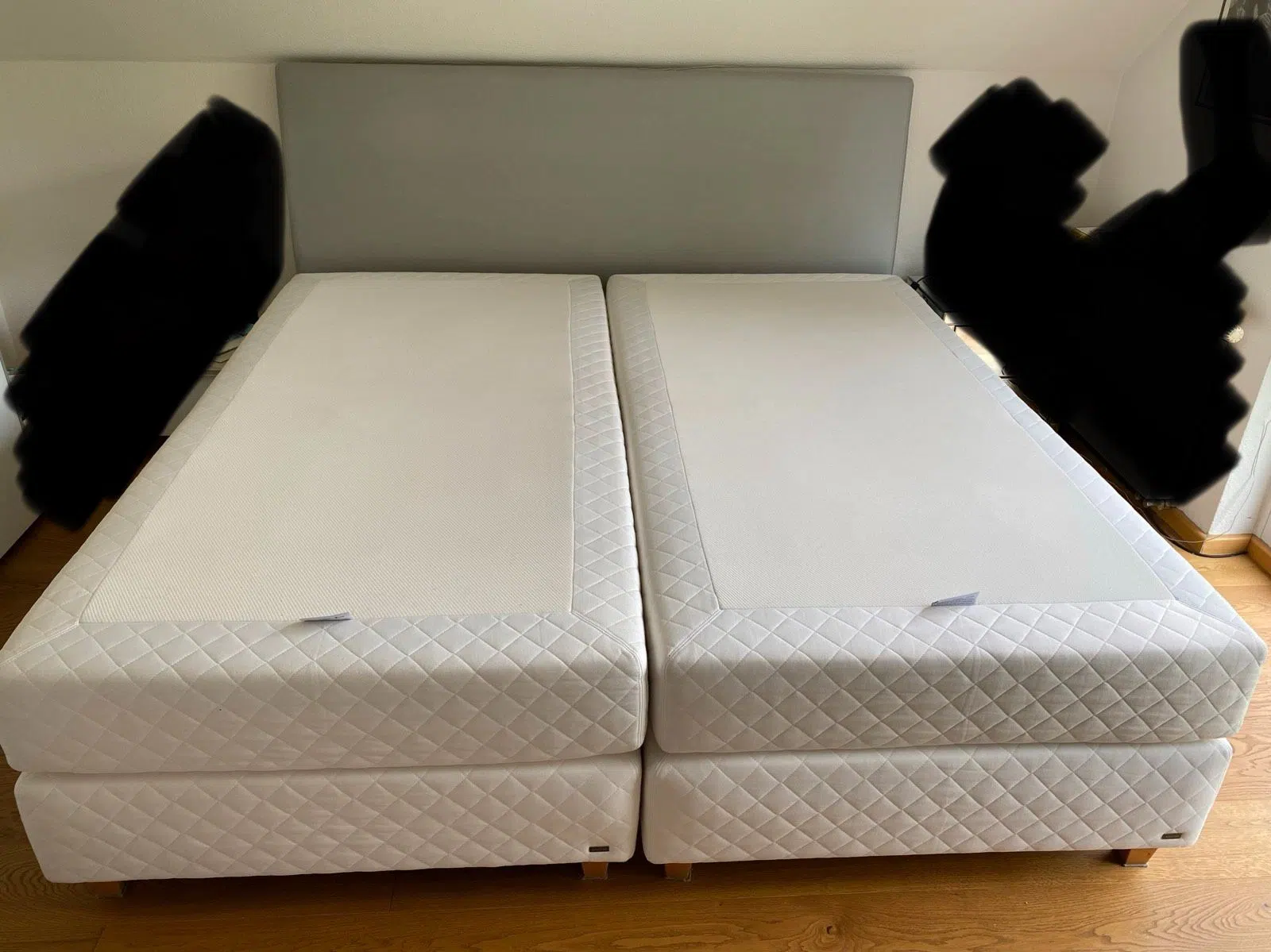 Boxspring-Bett 2,10 x 2,10 x 0,65 m von Fennobed