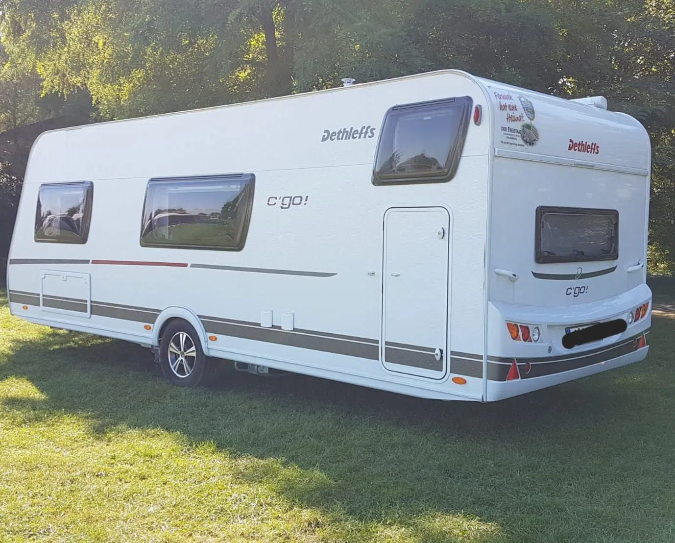 Dethleffs C'Go 565 FMK EZ 2022, Familienwohnwagen Mover, Markiese