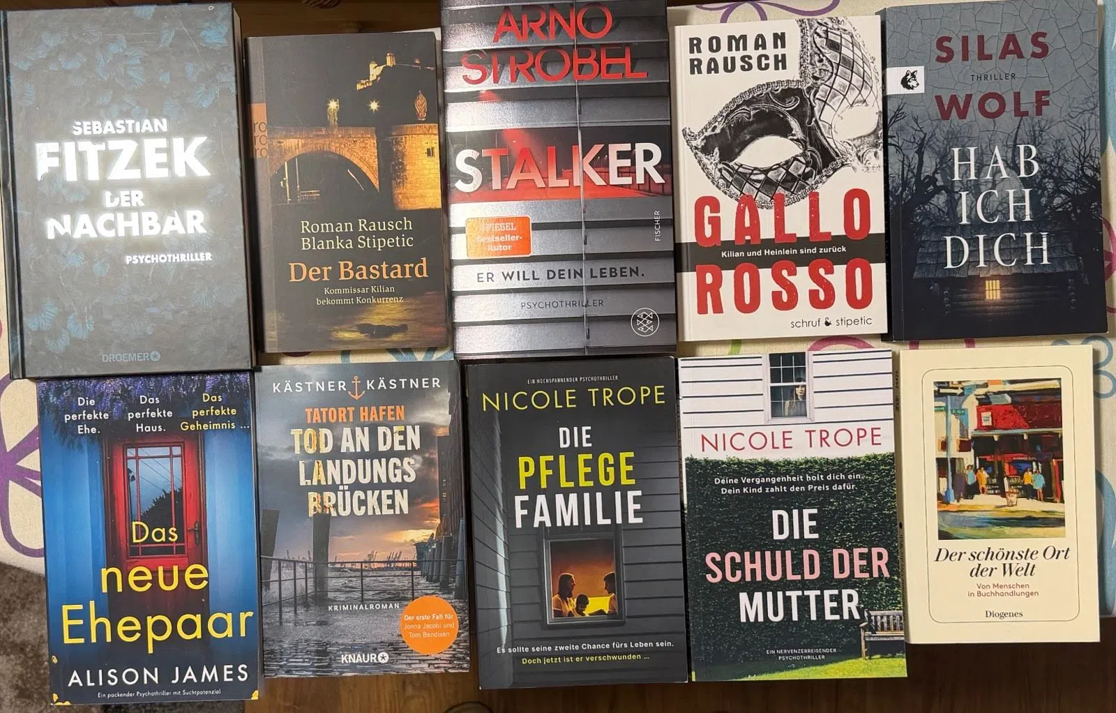 10 Bücher: Thriller & Krimis – Fitzek, Strobel, Trope – sehr gut