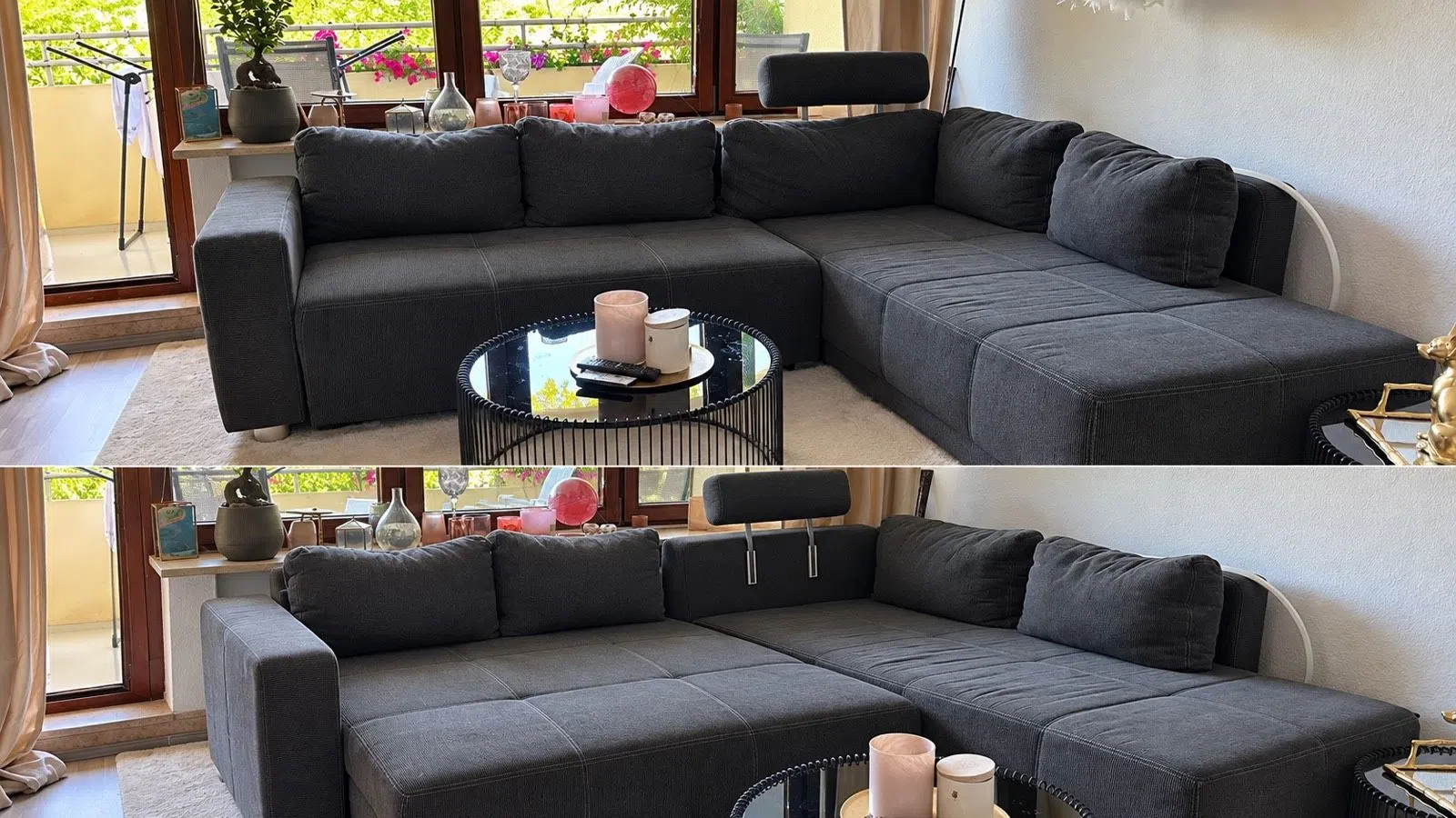 Ecksofa mit Schlaffunktion & Stauraum – 260 × 220 cm