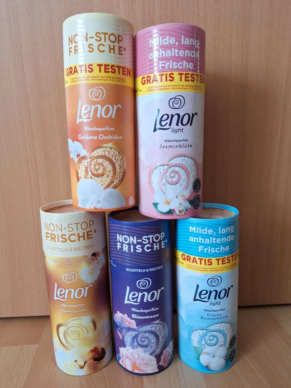 NEU 5x Lenor Wäscheparfüm Duft Perlen Parfüm Duftperlen