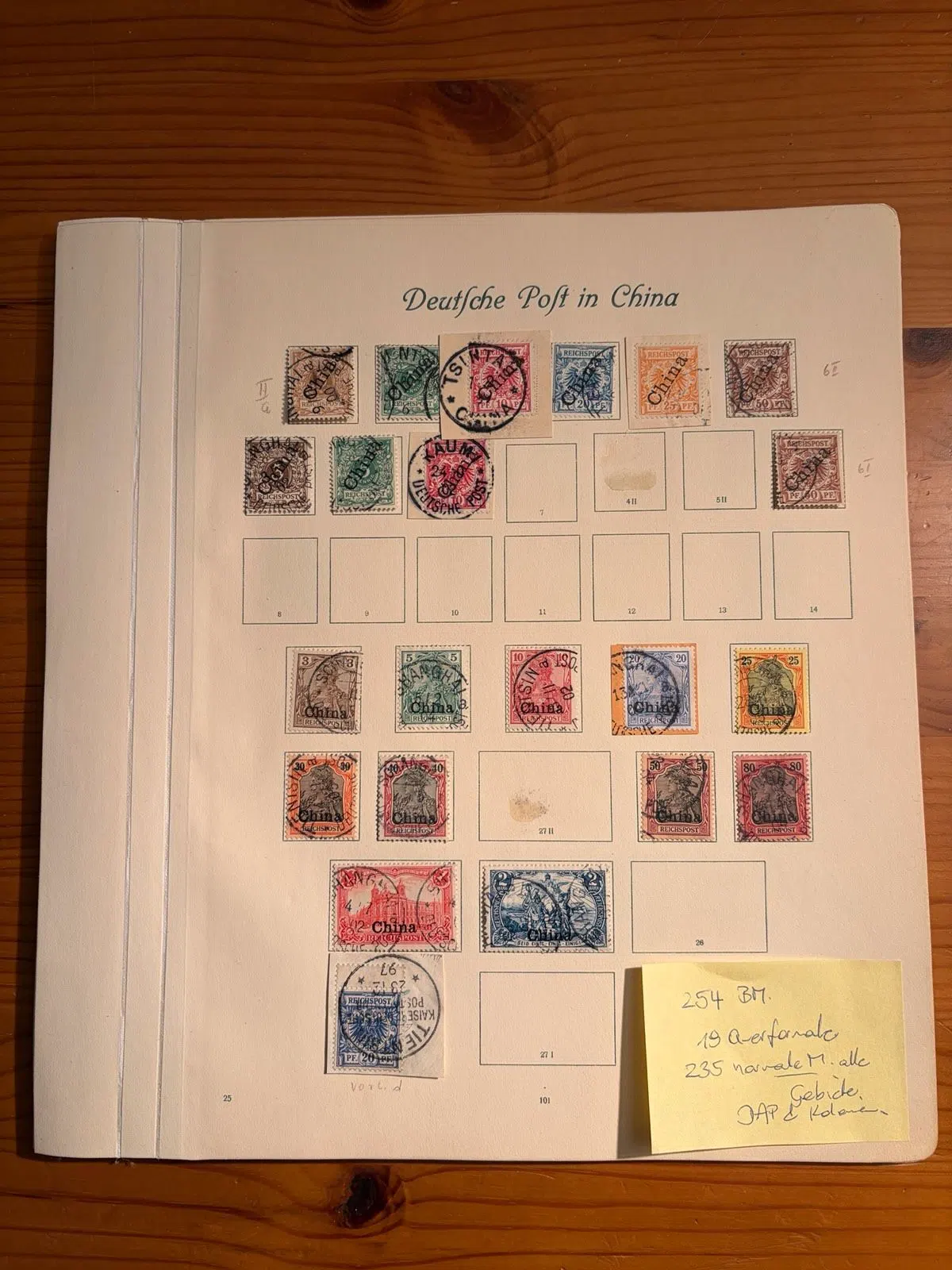 Briefmarkensammlung Deutsche Auslandspost DAP u. Kolonien