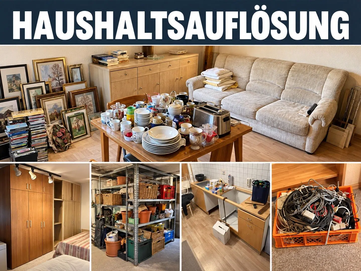 Haushaltsauflösung Möbel Geschirr Deko Elektrogeräte Trödel