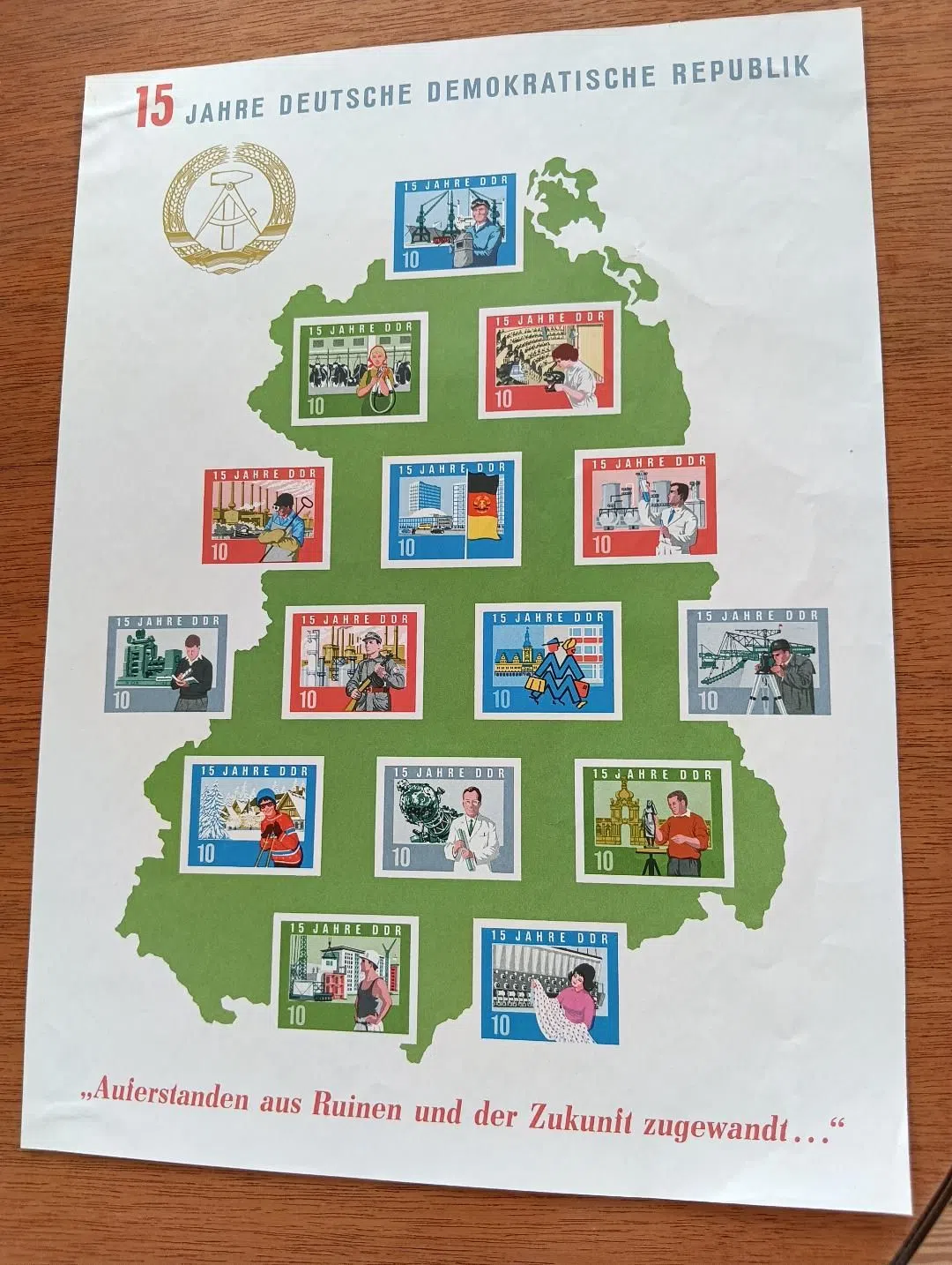 DDR Briemarkenblock Nr.19 Postfrisch