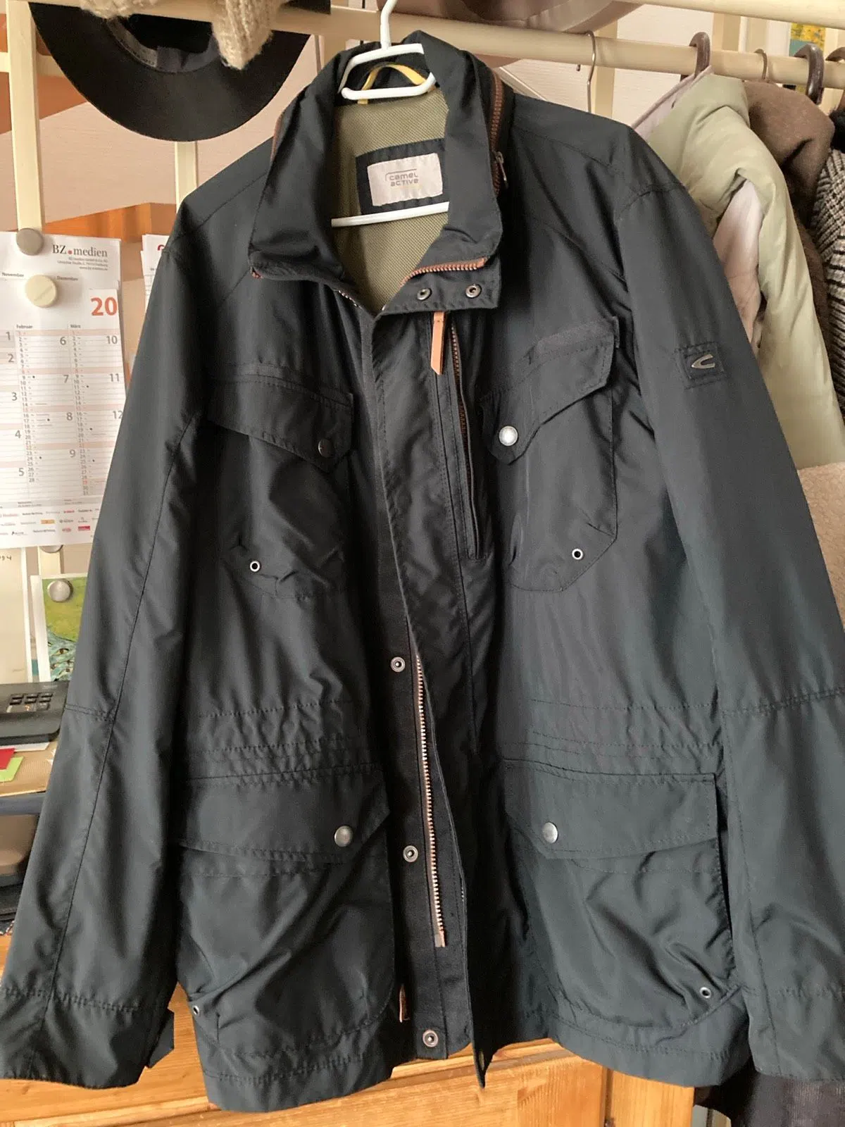Camel Active Herrenjacke schwarz, Größe 52