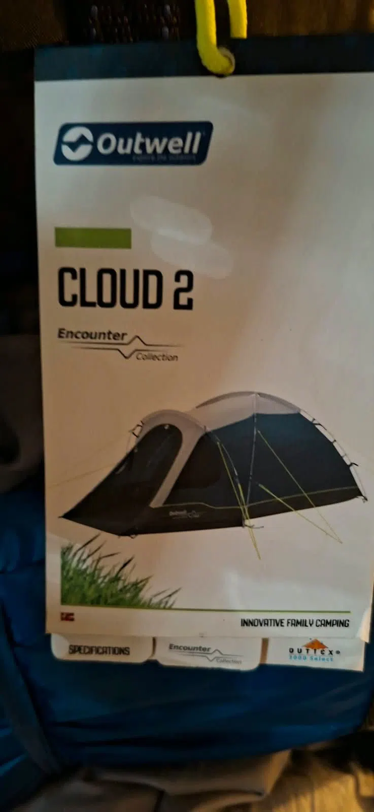 Outwell Cloud 2 Zelt - nur einmal aufgebaut