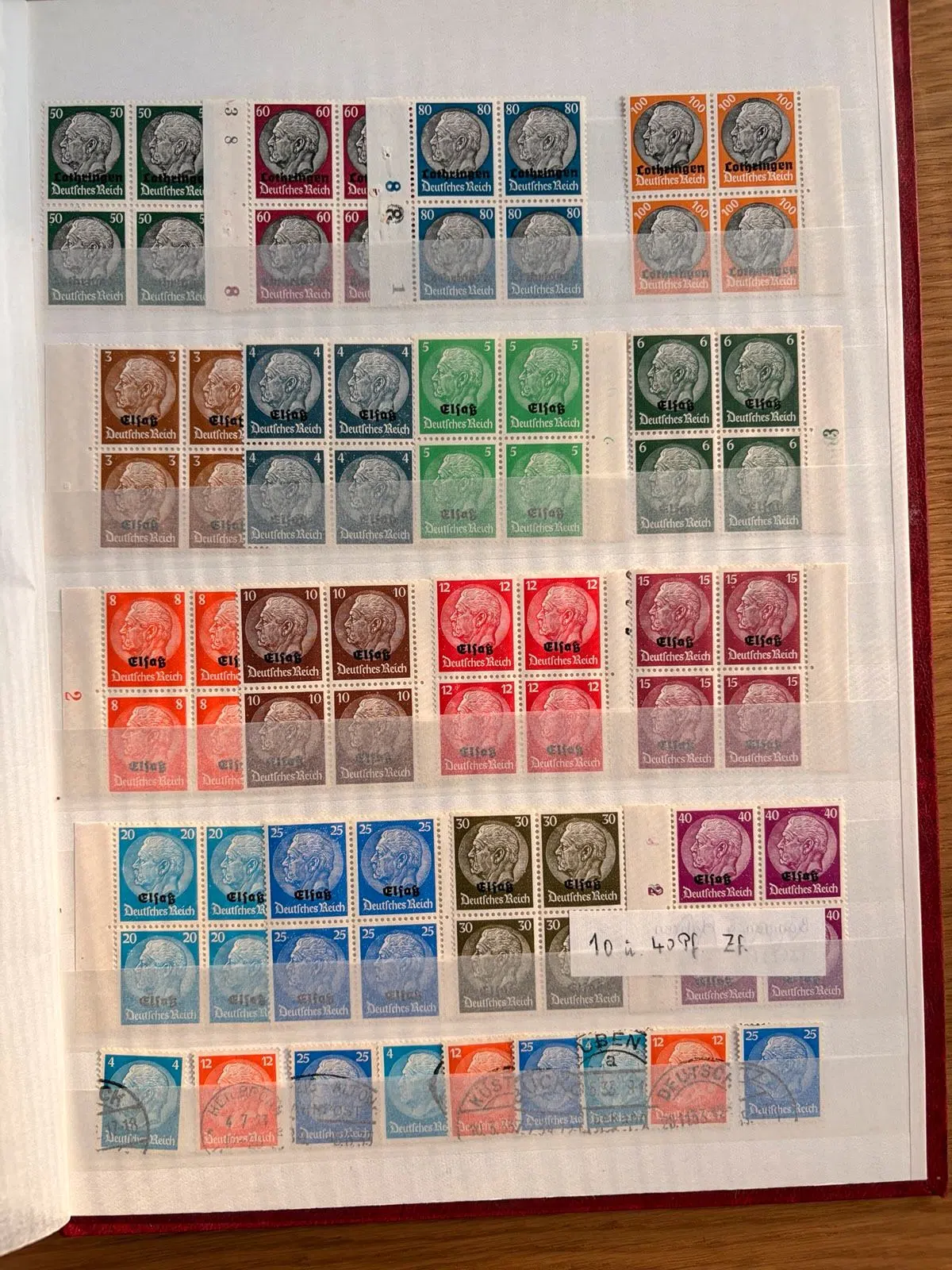 Briefmarkensammlung Deutschland | Reich, Elsaß, Berlin, Bund