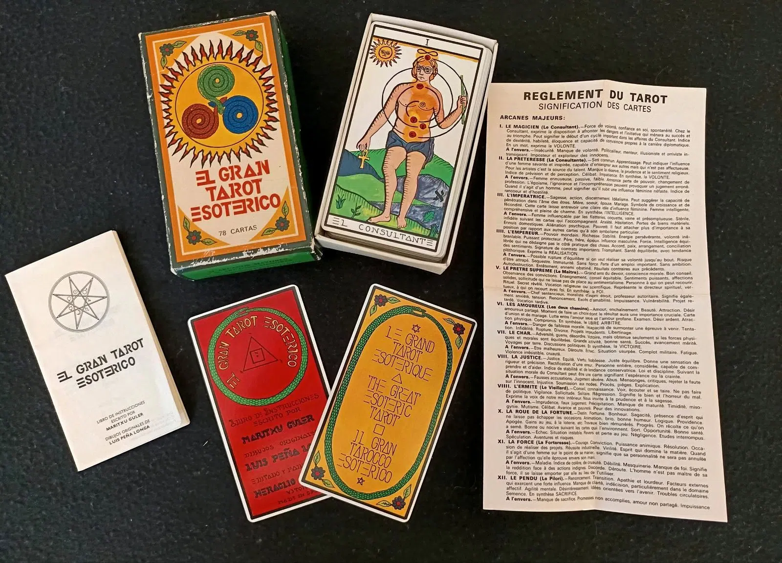 El Gran Tarot Esoterico - Vintage Tarot Kartenset von 1978