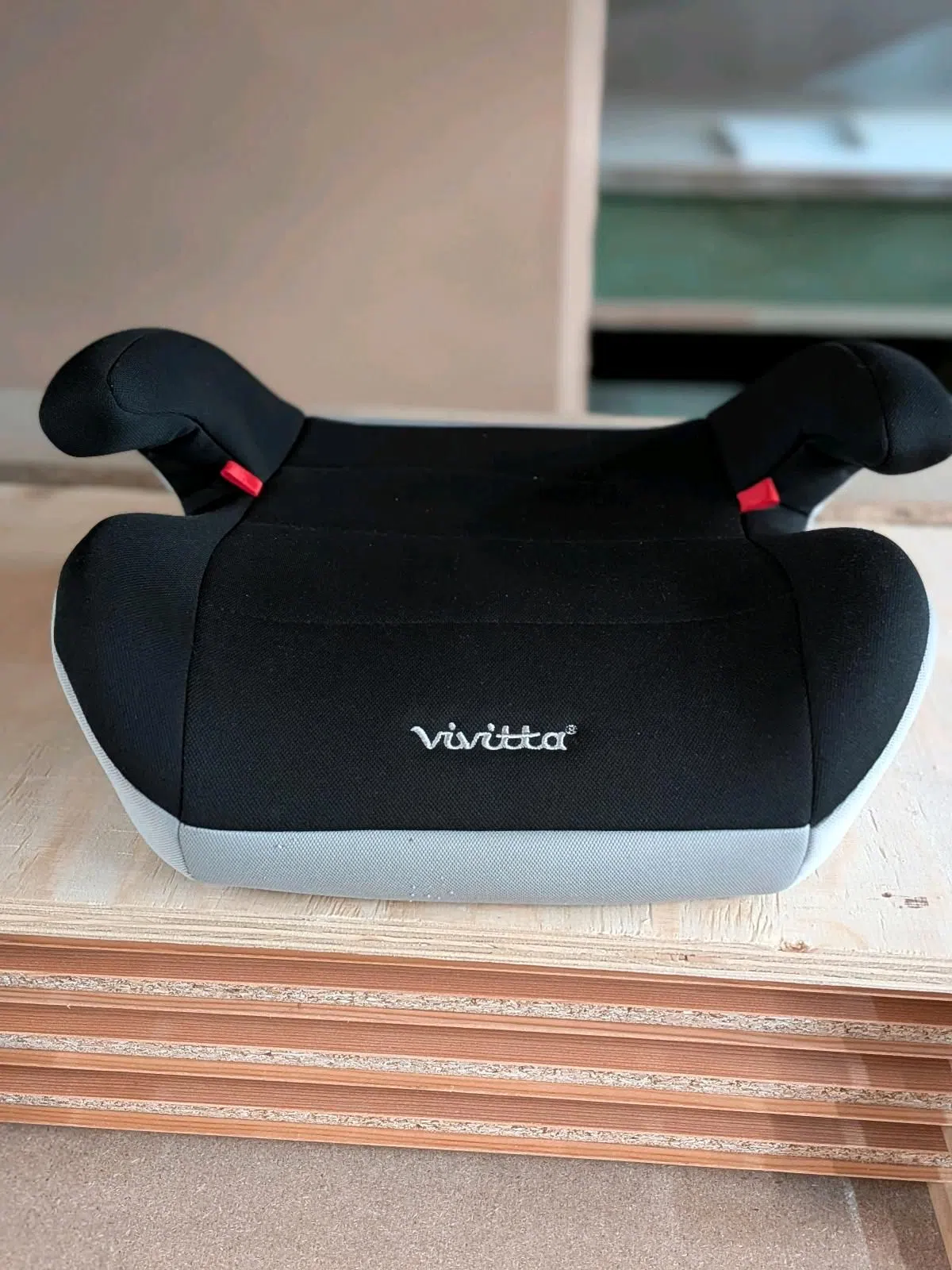 Vivitta Kindersitz Sitzerhöhung schwarz grau