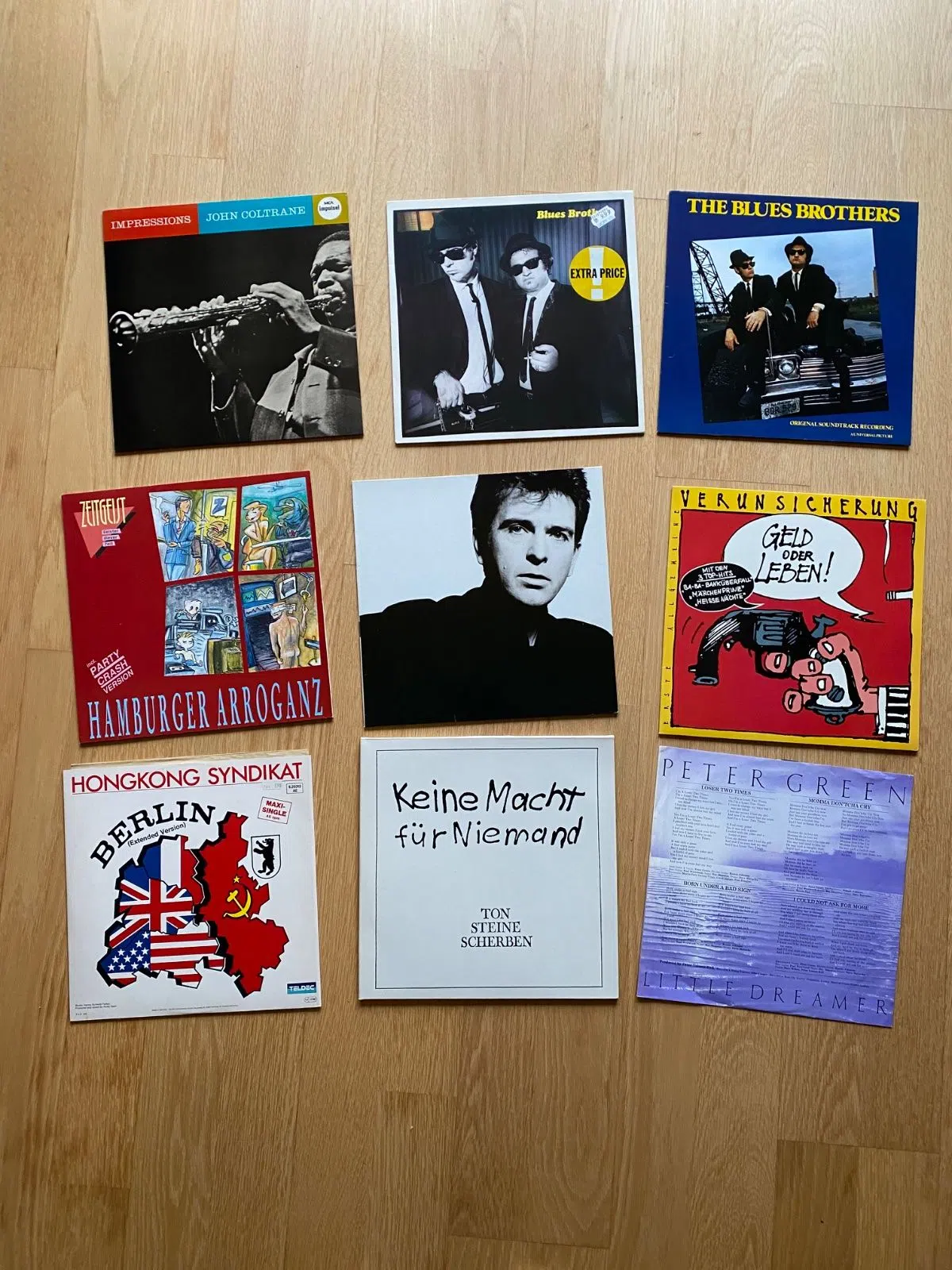 9 Schallplatten Ton, Steine, Scherben / Peter Gabriel / Coltrane