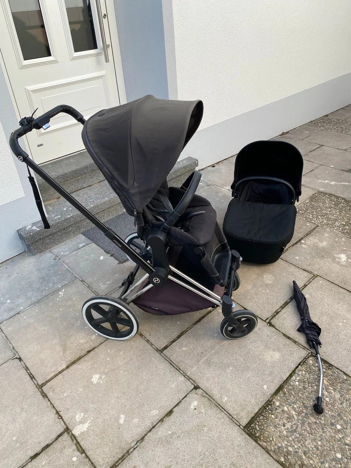 Cybex Platinum Priam Kinderwagen mit Sitz und Babyschale