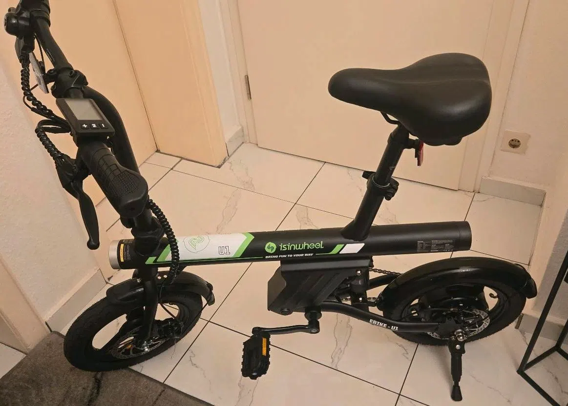 E Bike U1 Isinwheel/ 25-32Kmh/ 65km Reichweite/Gasgriff/ Wie Neu!