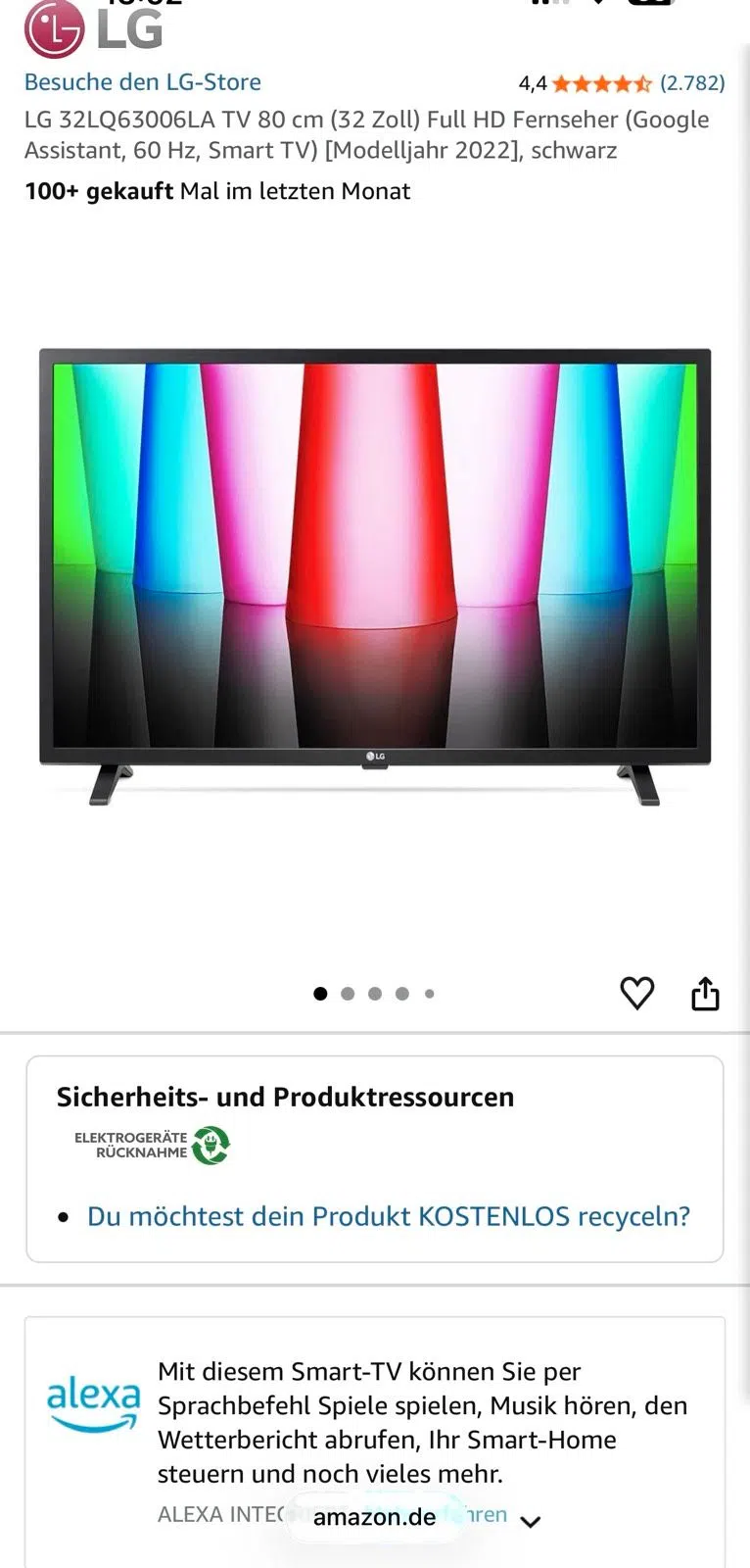 LG 32LQ63006LA TV 80 cm (32 Zoll) Full HD