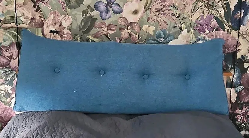 Rückenkissen Bettkissen blau  1.40m
