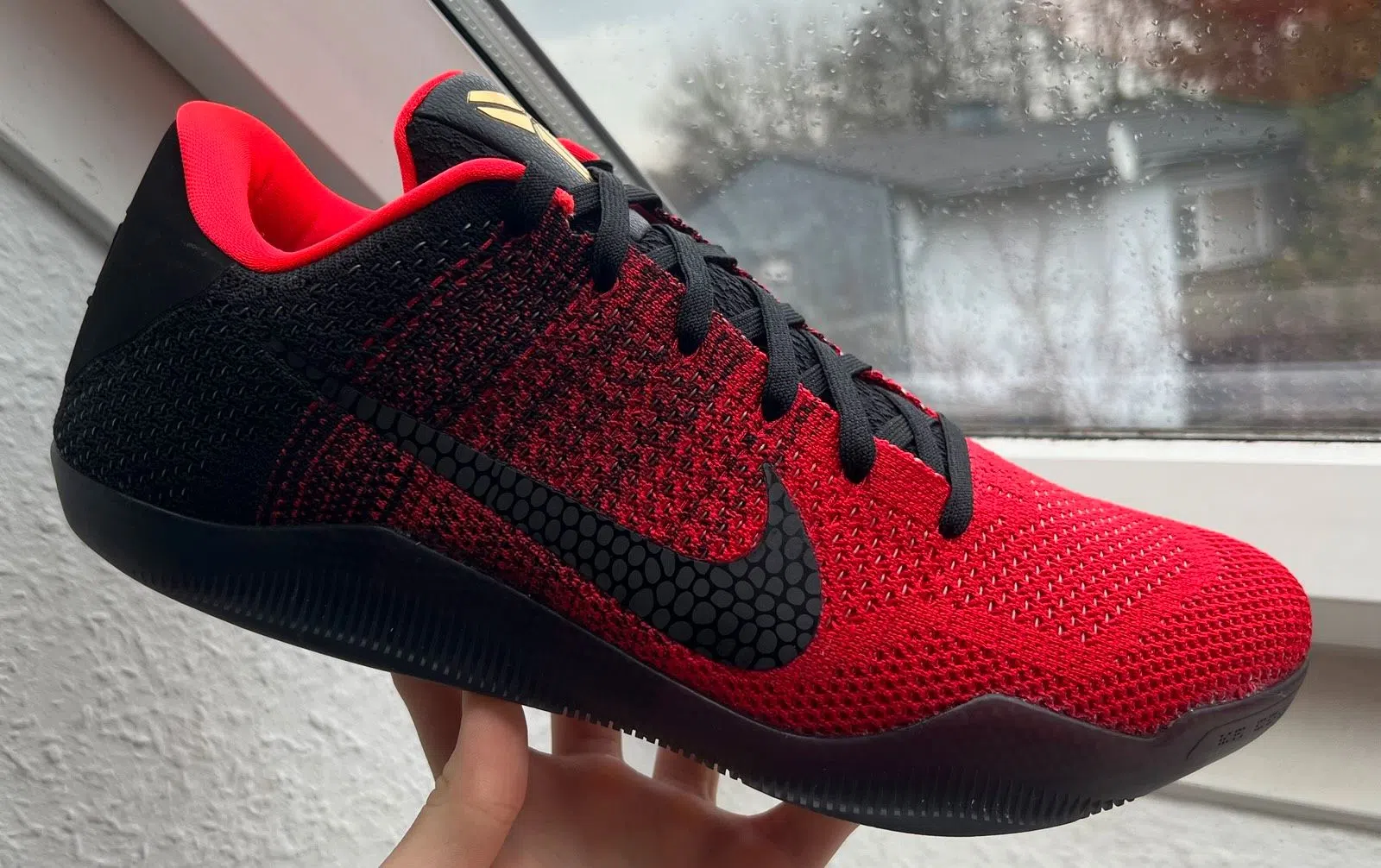 Nike Kobe 11 Achilles Heel 46 Neu 12 US Basketball Schuhe Rot