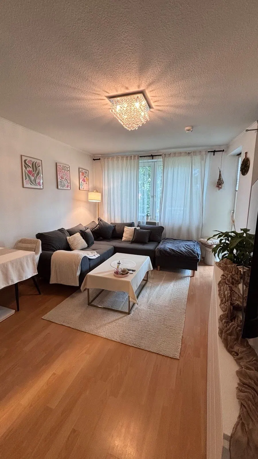 Home affaire Ecksofa Rice L-Form Anthrazit mit Hocker