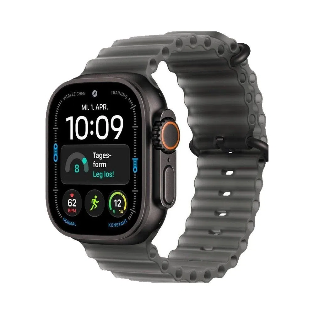 Apple Watch Ultra 4 Titan Schwarz Ocean Band Schwarz Wie Neu