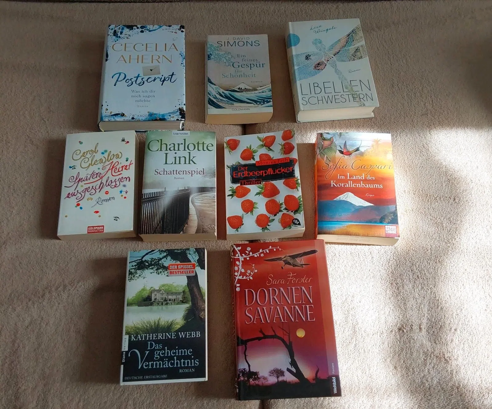 9 tolle Bücher/Romane, top Zustand