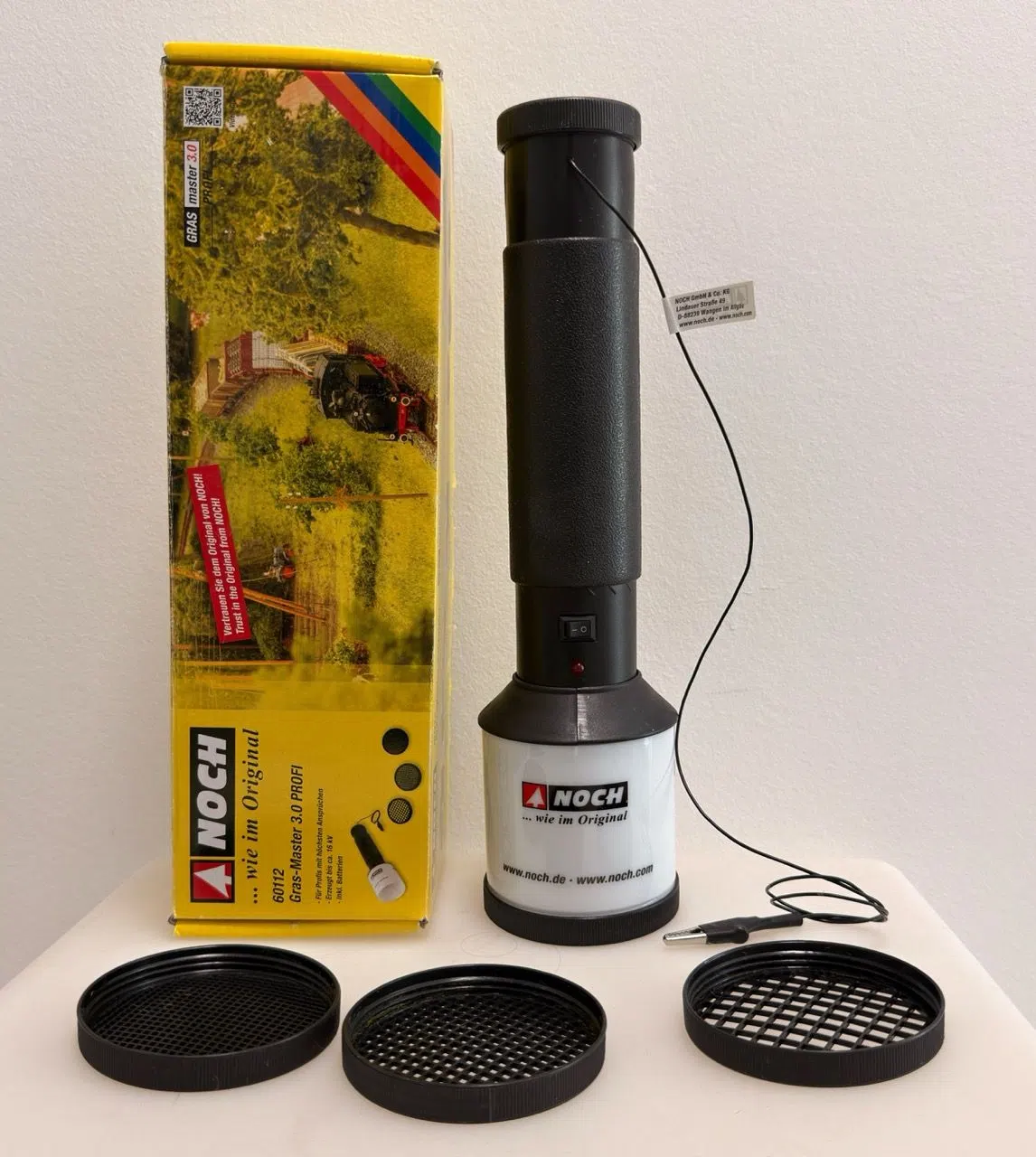 NOCH Gras-Master 3.0 PROFI (60112) – Begrasungsgerät mit Zubehör