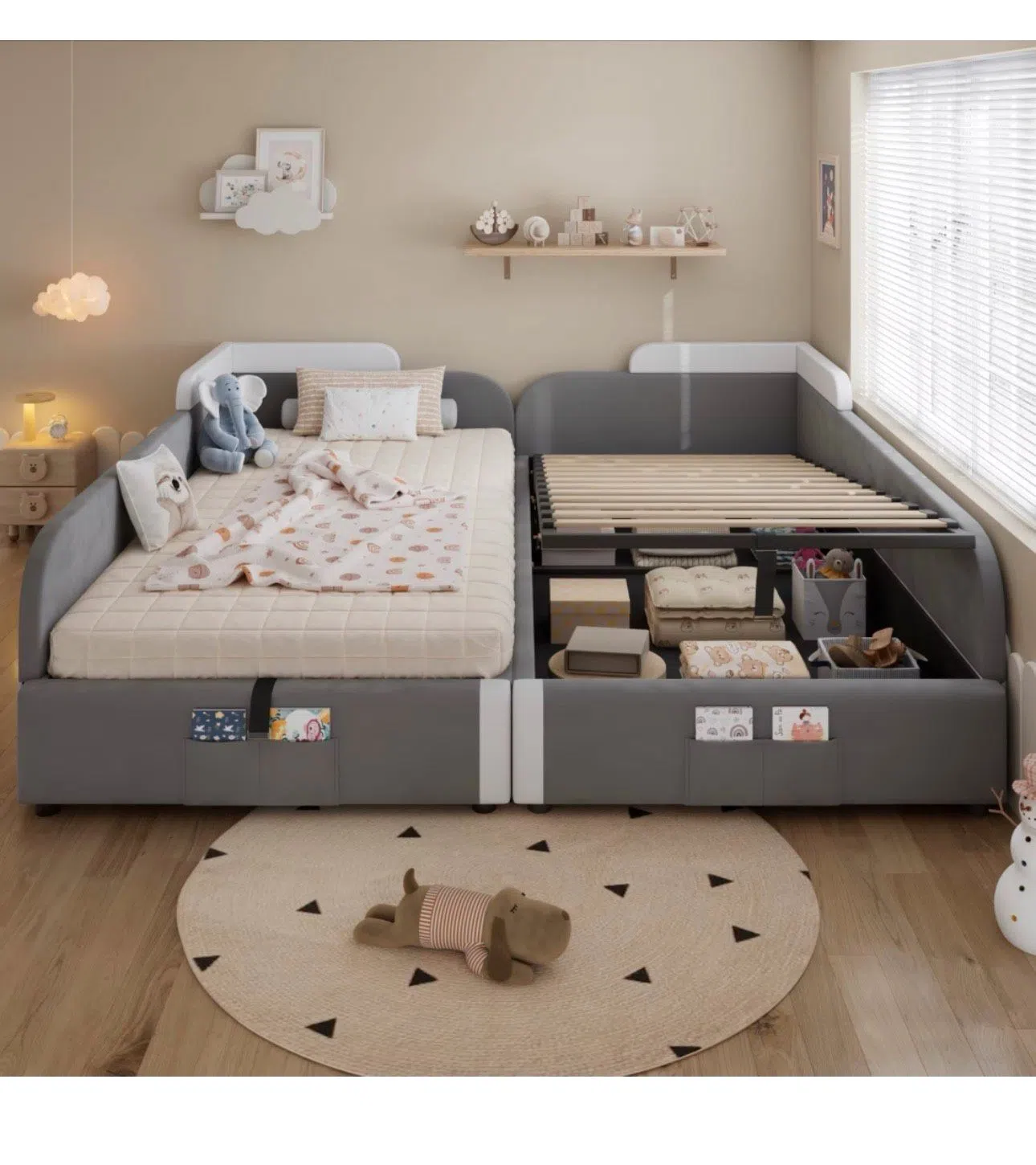 Neu 2x Kinderbett mit neue Matratzen 7 Zonen