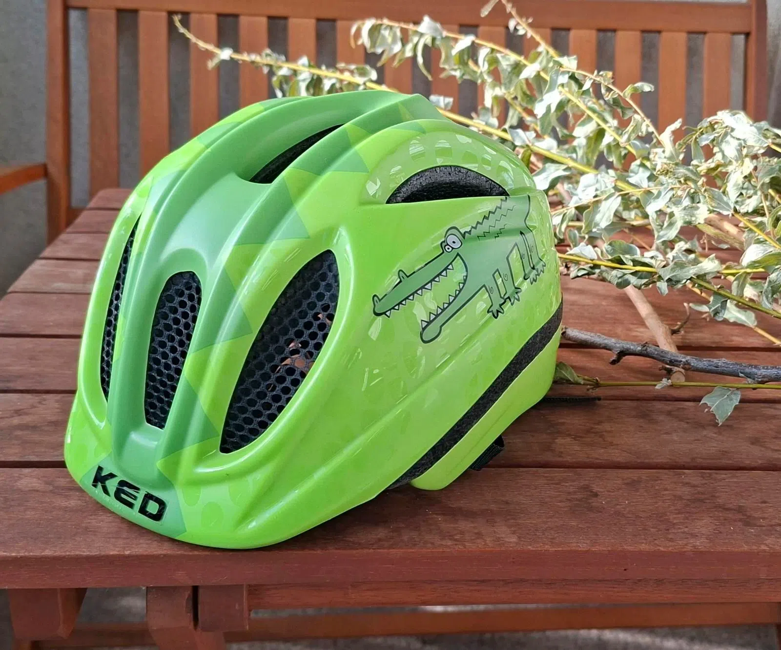 Fahrradhelm KED Kinder 49-55 grün