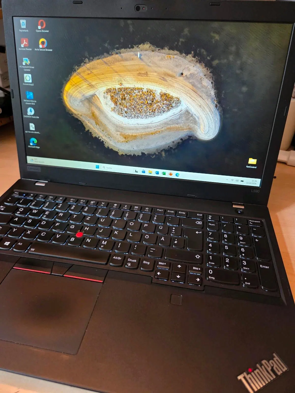 Lenovo ThinkPad L590 i7 16GB 256GB M2 SSD 15,6 zoll
