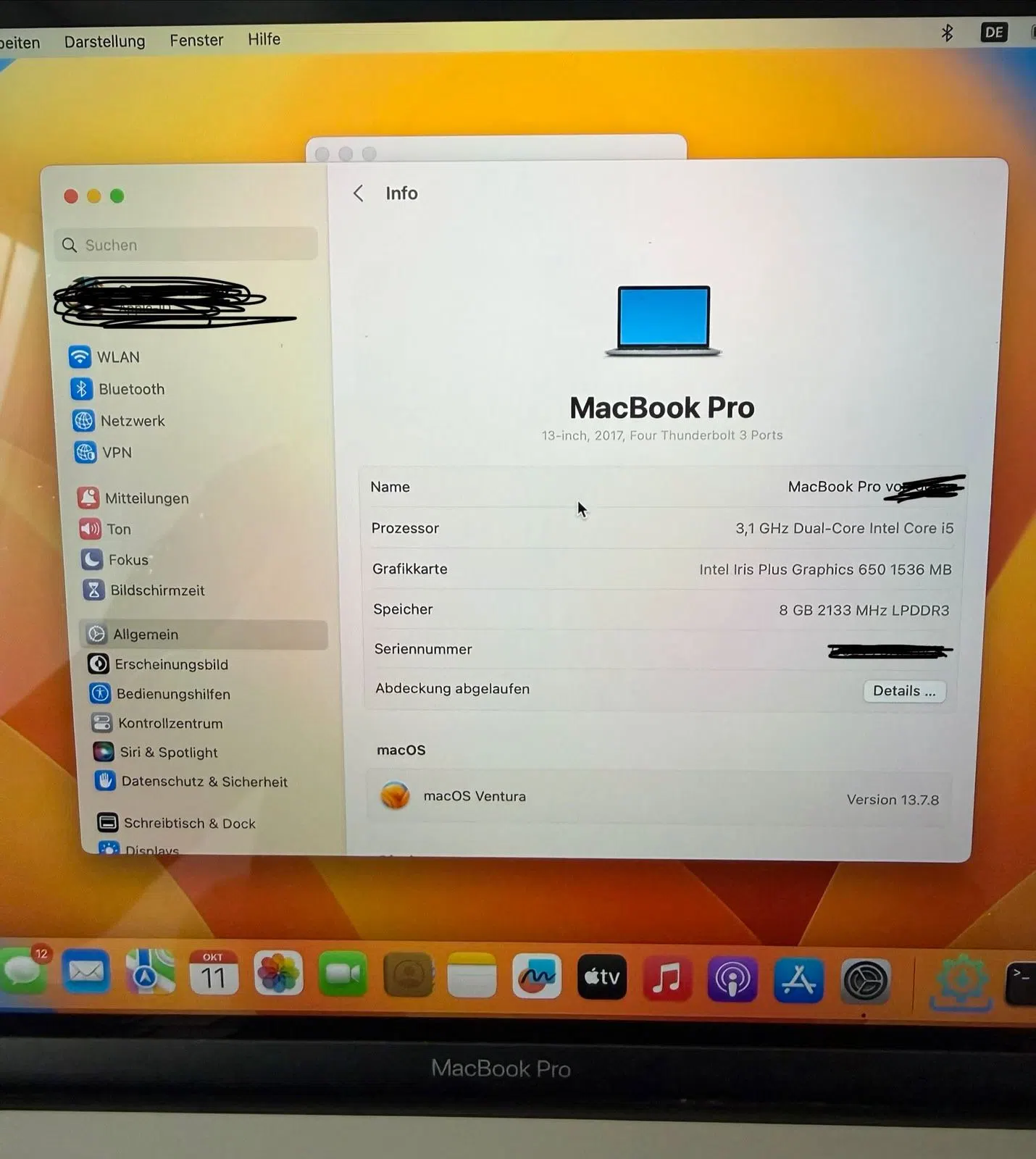 Apple MacBook Pro 13" Touch Bar (2017) | 46 Ladezyklen