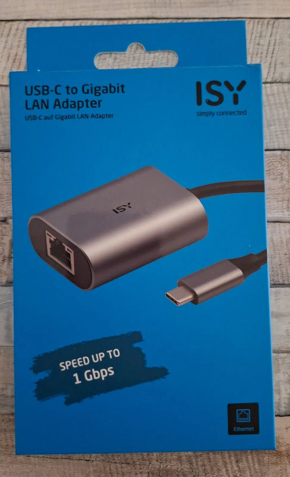 Notebook USB-C Gigabit Lan Adapter Marke ISY