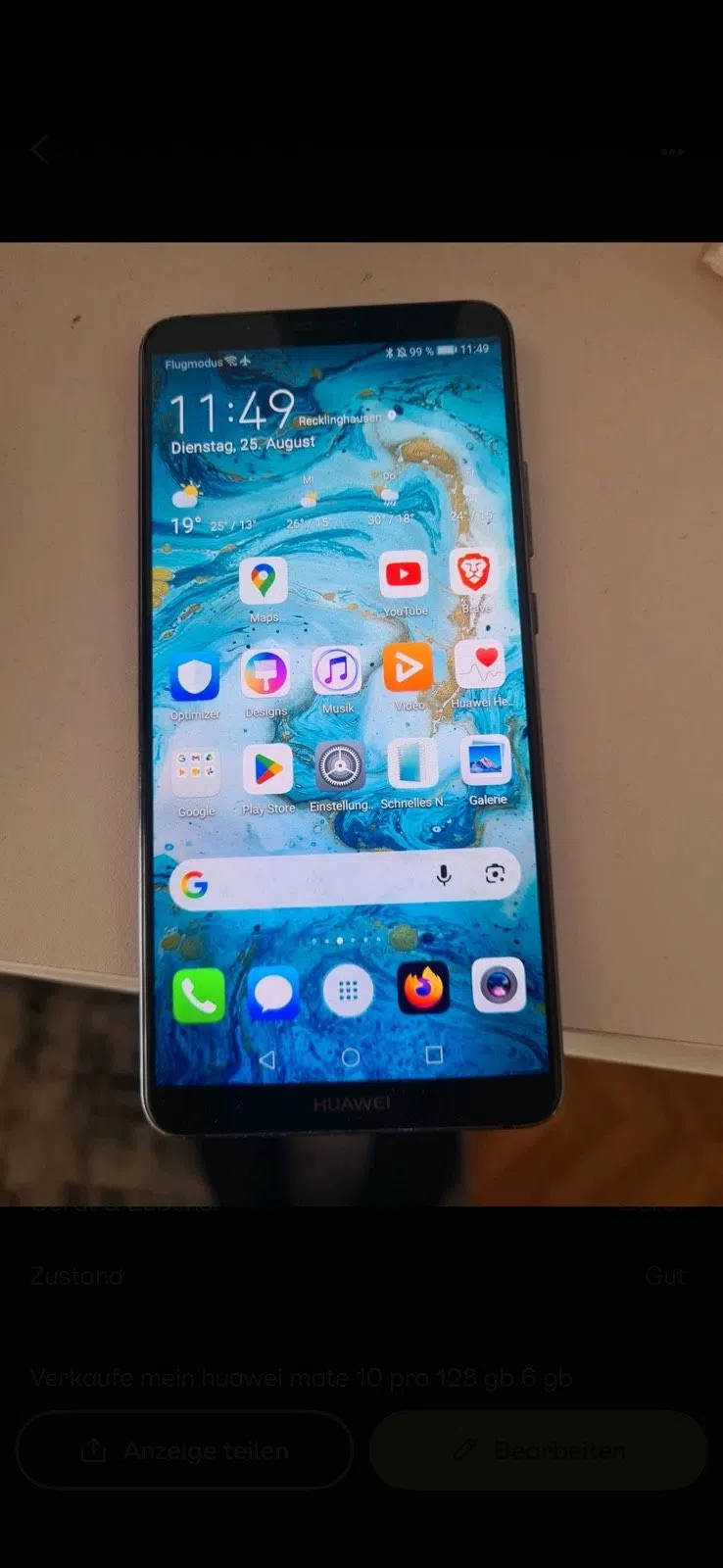 Huawei mate 10 pro 128 gb