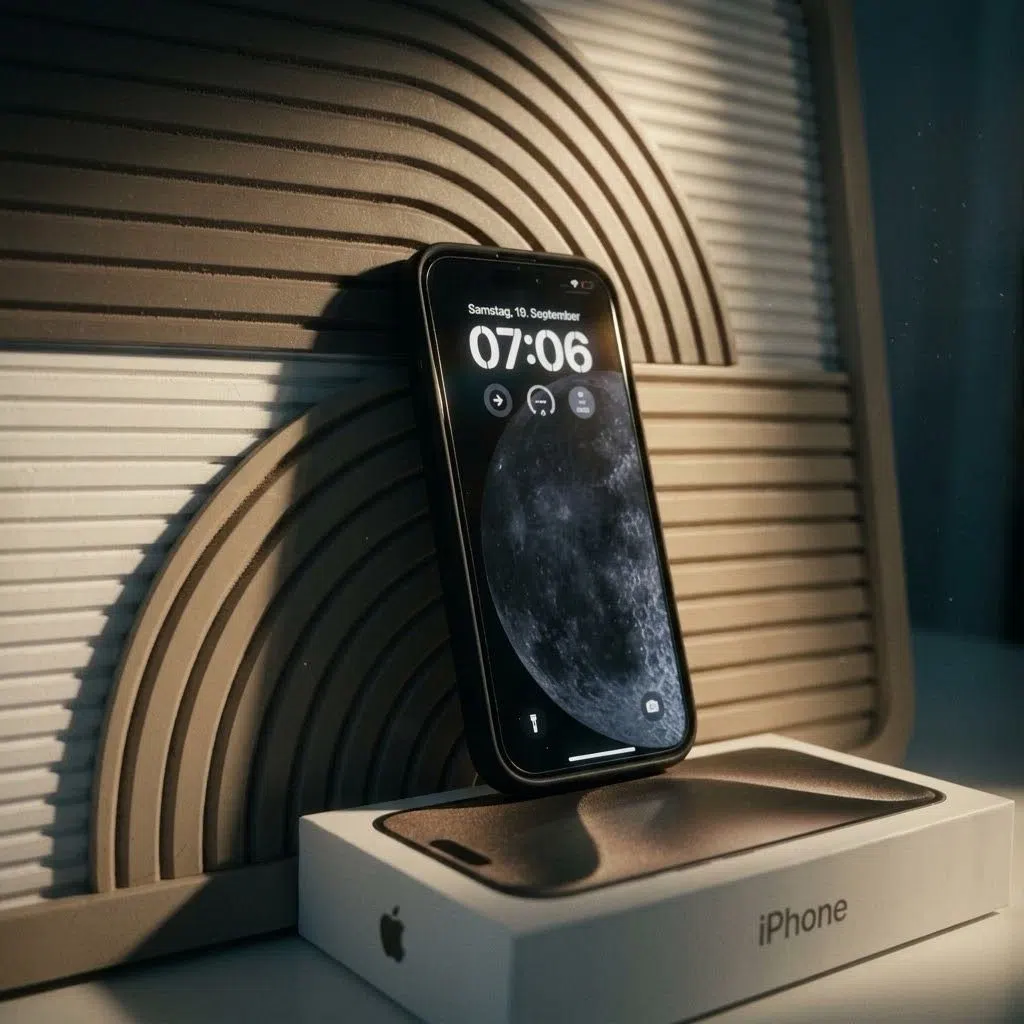 Apple iPhone 15 Pro 128 GB Titan Schwarz – Wie neu in OVP