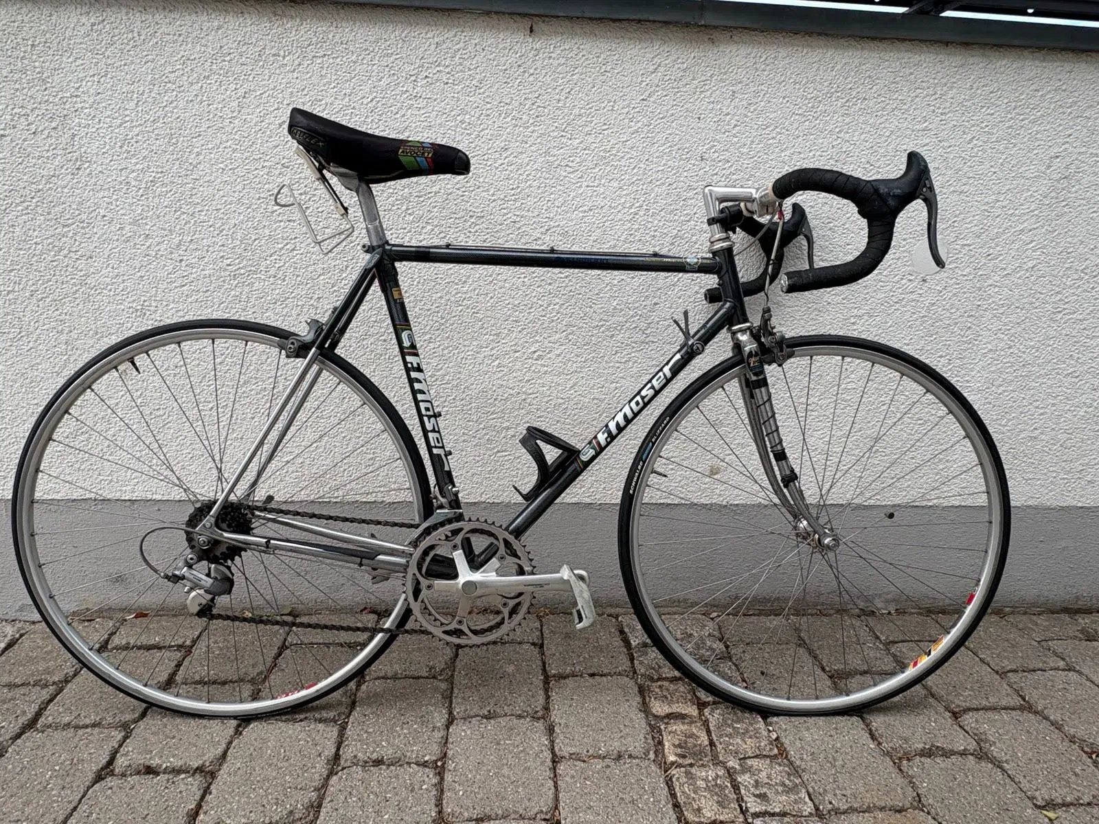 F. Moser Rennrad Vintage Stahl 57cm Shimano 600 Tricolor Klassike