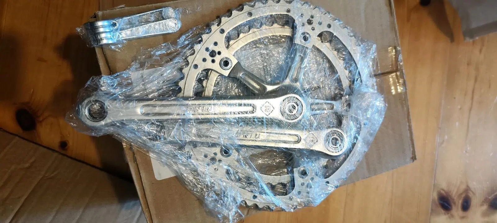 Vintage Rennrad Rino Kurbelgarnitur mit Ganghebeln