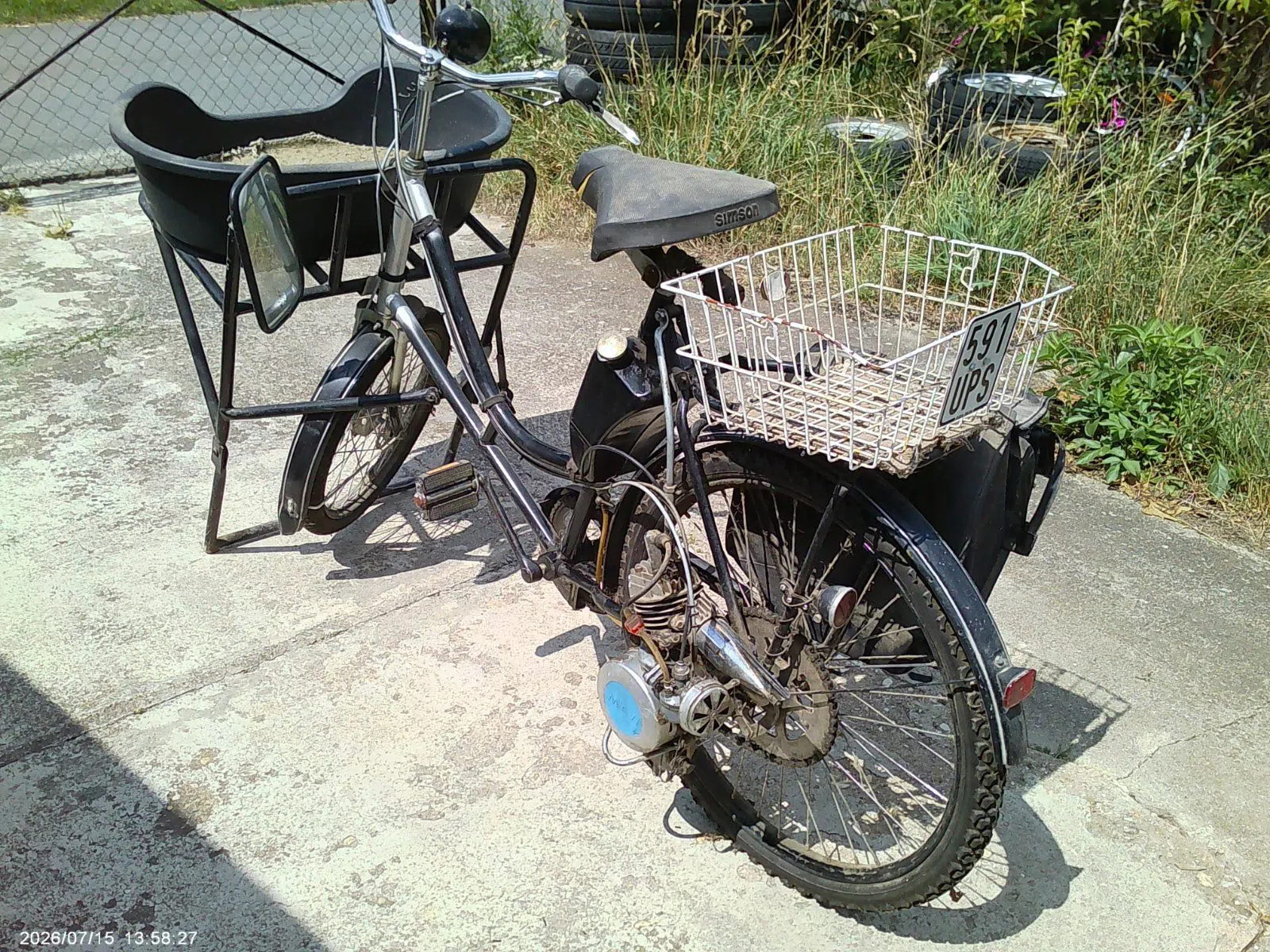Lastenrad, Bäckereifahrrad, Hühnerschreck mit MAW-Motor