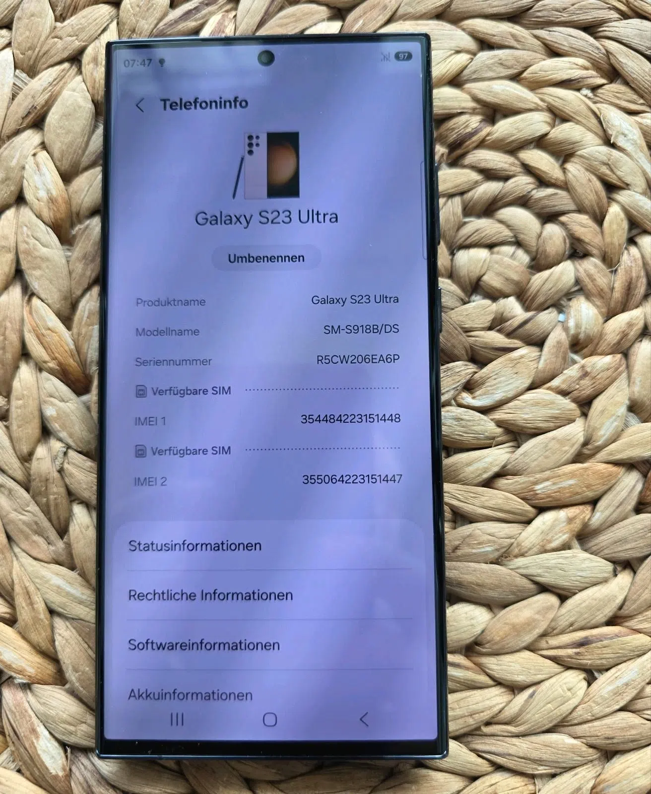 Samsung Galaxy S23 Ultra 512GB 12GB RAM mit neuem Zubehör