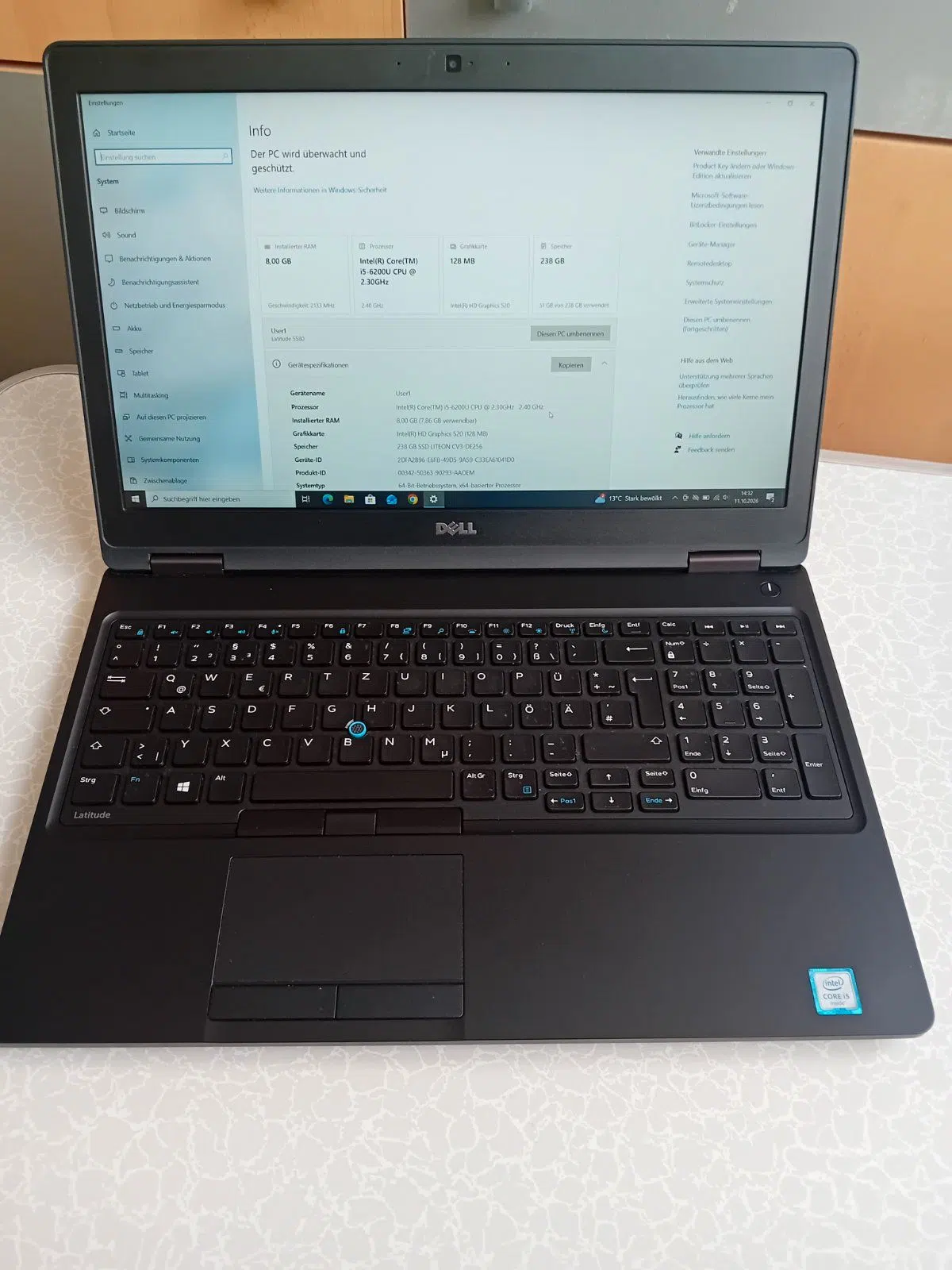 Dell Latitude 5580 – 100 € VB
