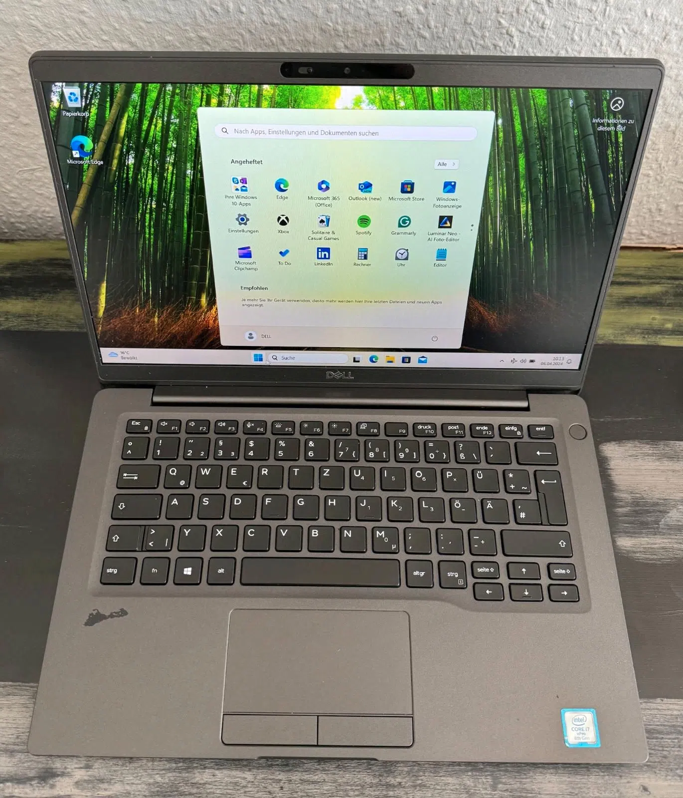 Dell intel i7 12 GB RAM SSD neuer Akku Win 11