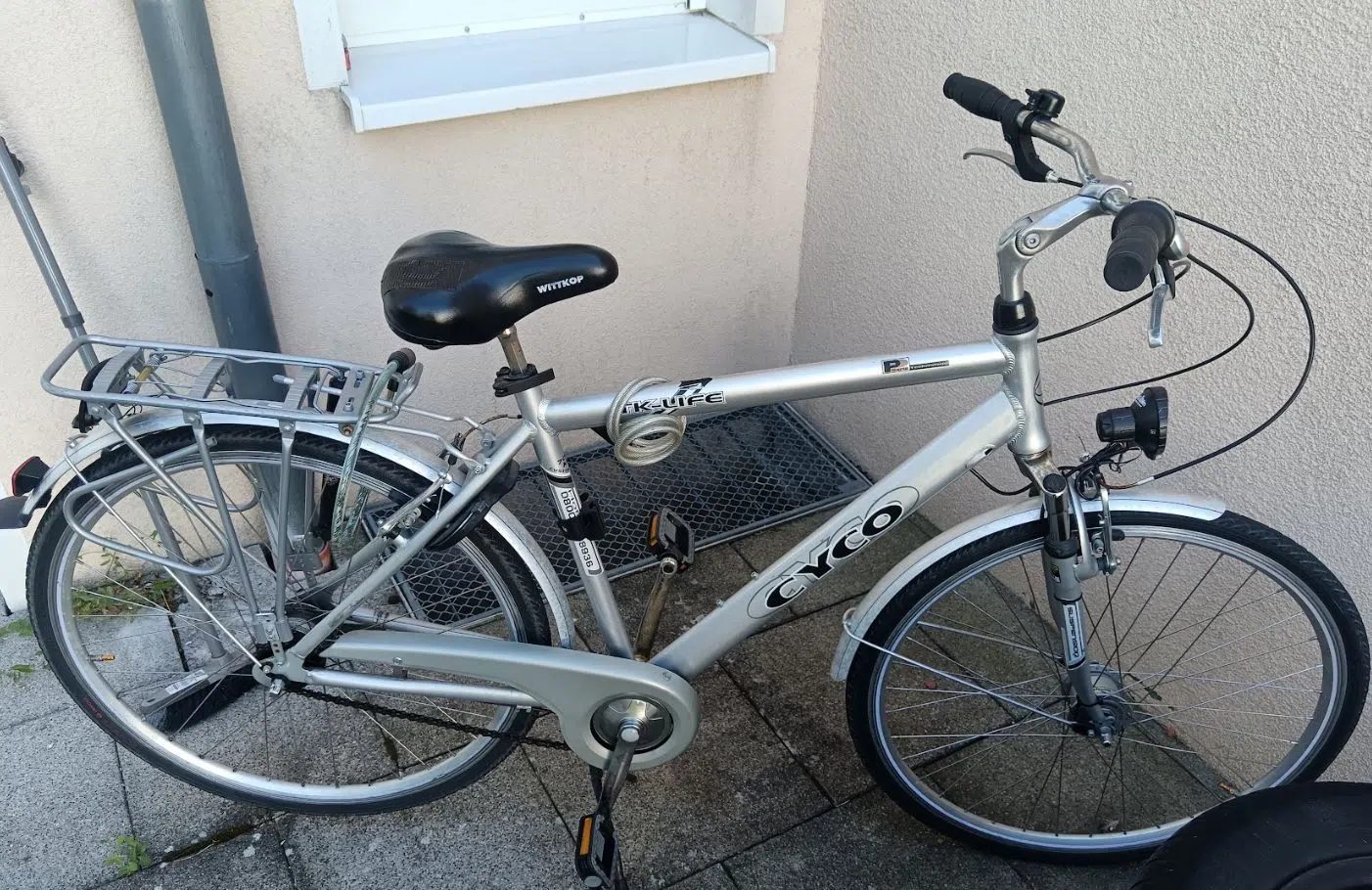 CYCO Citybike Trekkingrad silber Tiefeinsteiger