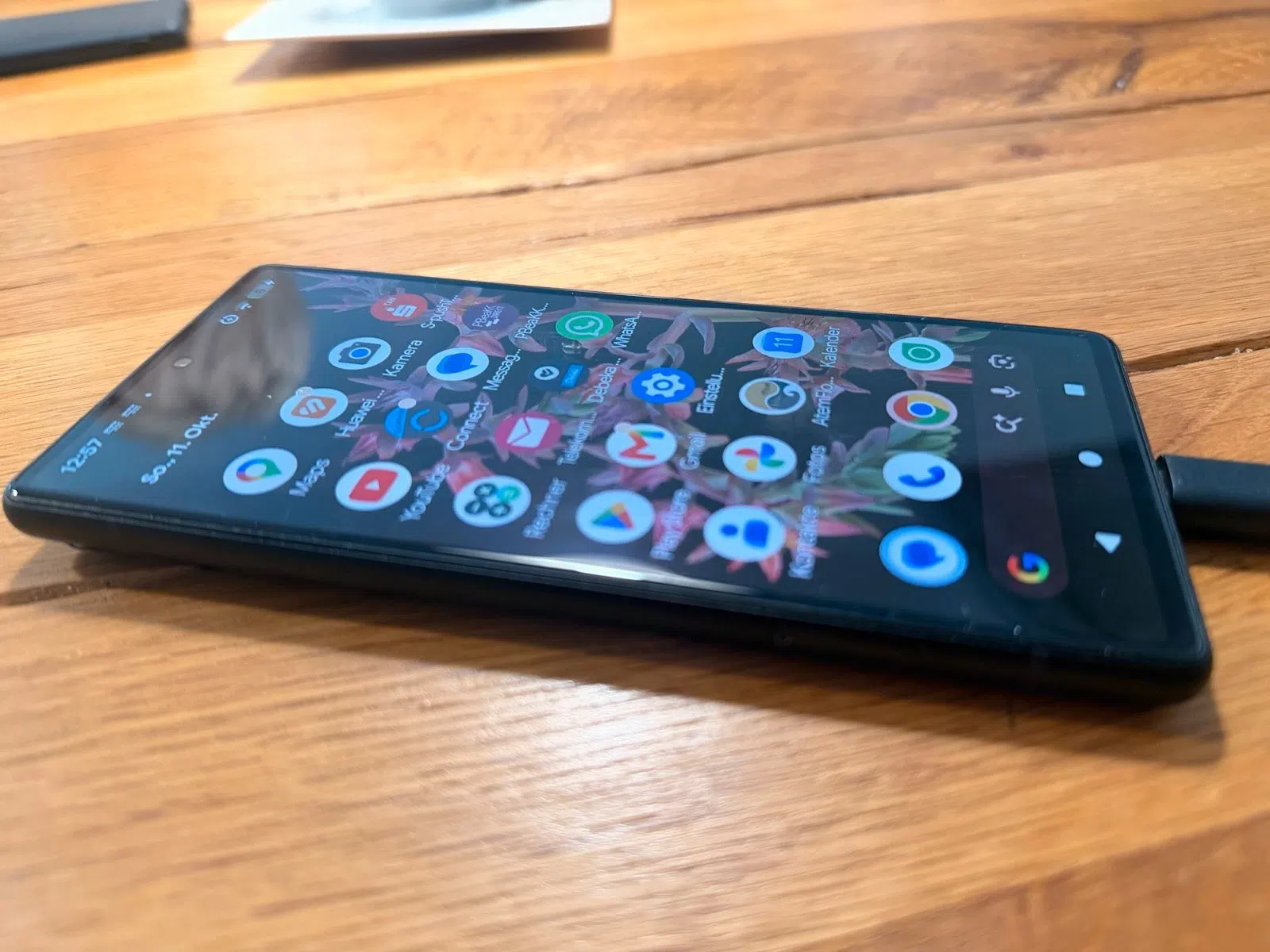 Google Pixel 6 – 256 GB – Stormy Black – Top Zustand (Akku 100%)