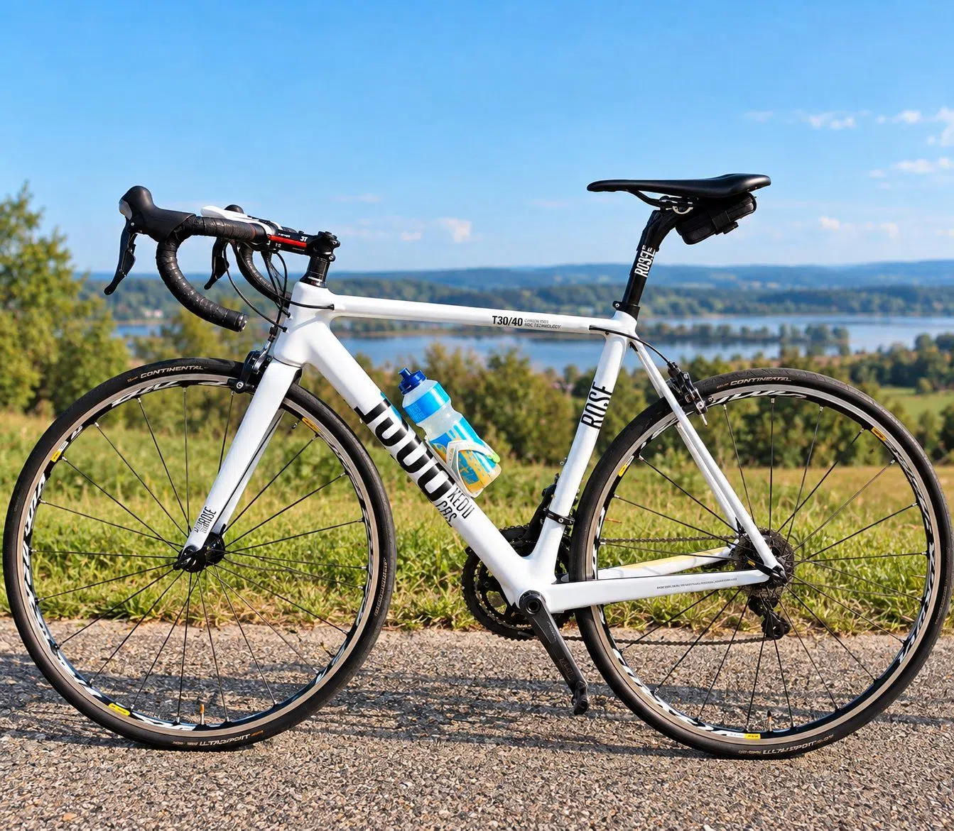 Rose Xeon T30/40 Carbon Rennrad mit Mavic Systemlaufrädern