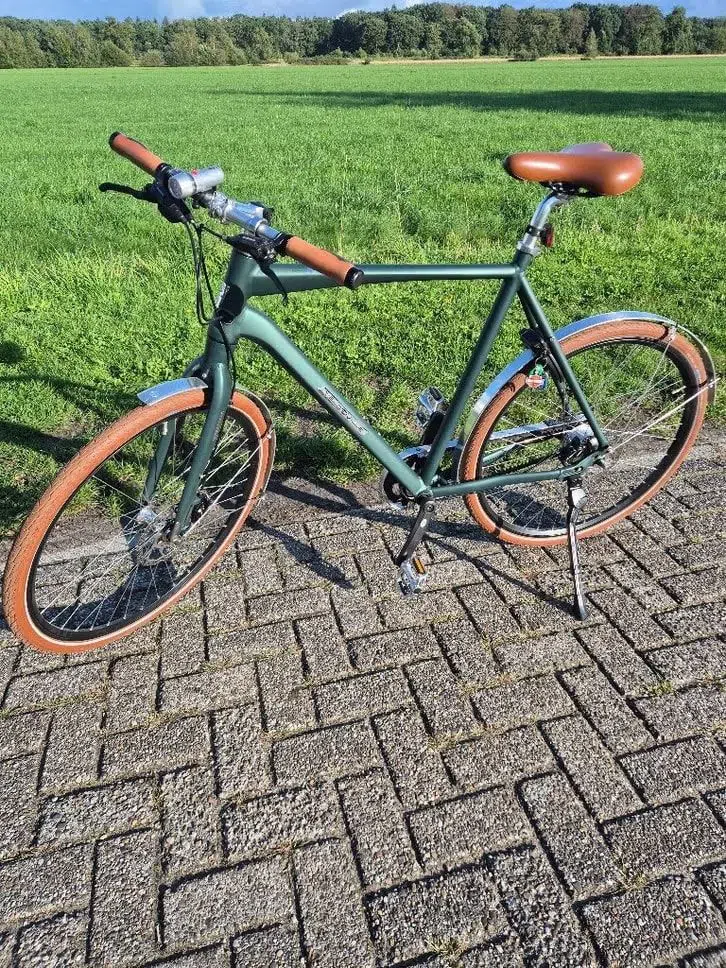 VelodeVille Citybike – Grün mit braunen Details