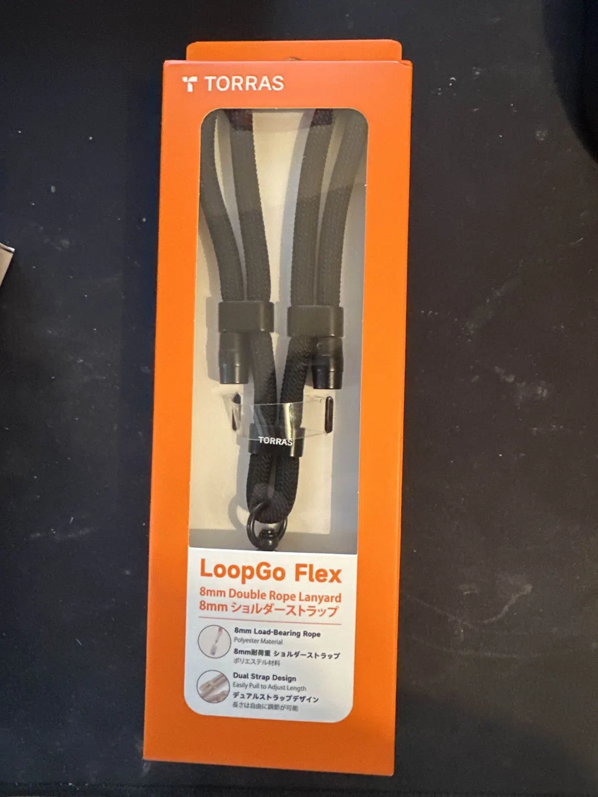 TORRAS LoopGo Flex – Handykette / Handyband, Schwarz