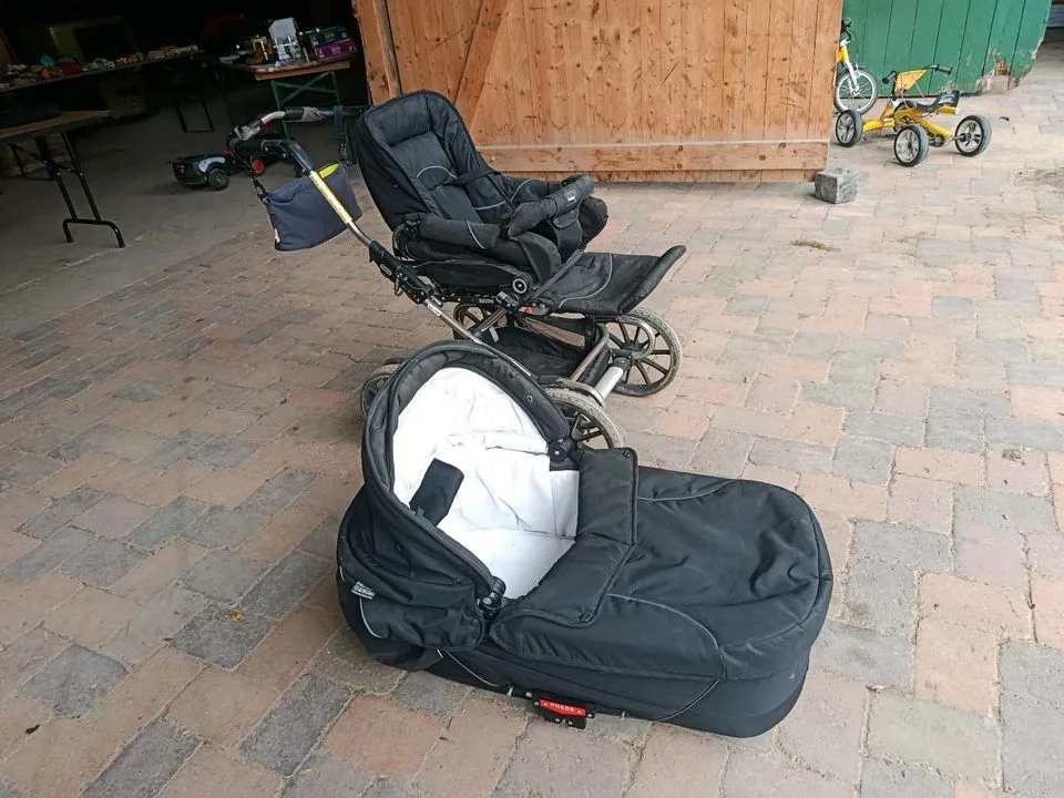 Kombi-Kinderwagen Caranger mit Sportsitz und Babywanne